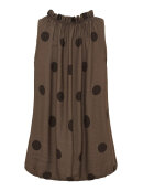 Marta Top - brun/dot - Toppe til dame - Sommertoppe mm. - MARTA