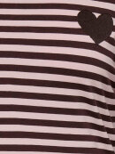 Only Carmakoma Bluse - brun/rosa stribet  - Overdele til Plus size - ONLY CarmaKoma