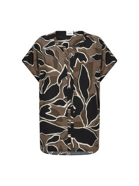 Wasabiconcept bluse - army/sort - Overdele til Plus size - Wasabiconcept
