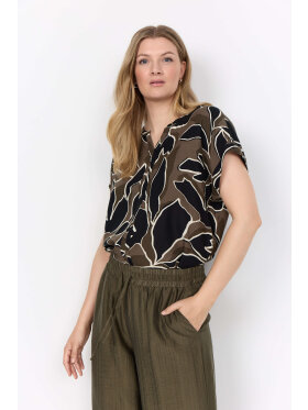 Wasabiconcept bluse - army/sort - Overdele til Plus size - Wasabiconcept