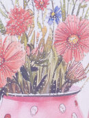Marta t-shirt hvid - pink/flower - Dame - T-shirts - MARTA