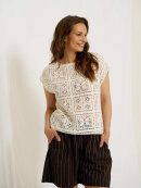 Marta strik top - off white - Toppe til dame - Sommertoppe mm. - MARTA