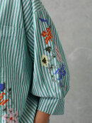 Love & Divine Skjorte - stribet grøn - Skjorter til kvinder - love & divine