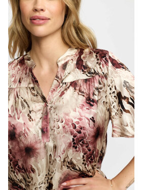 2-biz bluse - rosa mix - Dame - Bluser - IN FRONT
