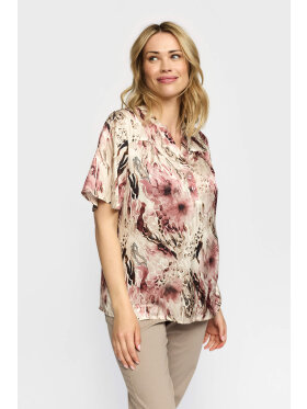2-biz bluse - rosa mix - Dame - Bluser - IN FRONT 2-biz bluse - rosa mix - Dame - Bluser - IN FRONT