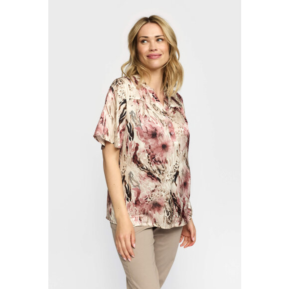 2-biz bluse - rosa mix - Dame - Bluser - IN FRONT 2-biz bluse - rosa mix - Dame - Bluser - IN FRONT