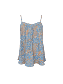 Black Colour Top - Aqua/Paisley - Toppe til dame - Sommertoppe mm. - Black Colour Black Colour Top - Aqua/Paisley - Toppe til dame - Sommertoppe mm. - Black Colour