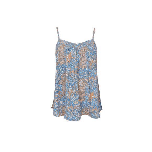 Black Colour Top - Aqua/Paisley - Toppe til dame - Sommertoppe mm. - Black Colour Black Colour Top - Aqua/Paisley - Toppe til dame - Sommertoppe mm. - Black Colour