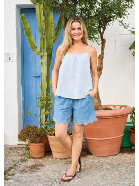 Black Colour Top - blå/hvid stribet - Toppe til dame - Sommertoppe mm. - Black Colour Black Colour Top - blå/hvid stribet - Toppe til dame - Sommertoppe mm. - Black Colour