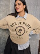 Only Carmakoma sweatshirt - Overdele til Plus size - ONLY CarmaKoma