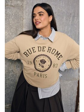 Only Carmakoma sweatshirt - Overdele til Plus size - ONLY CarmaKoma Only Carmakoma sweatshirt - Overdele til Plus size - ONLY CarmaKoma