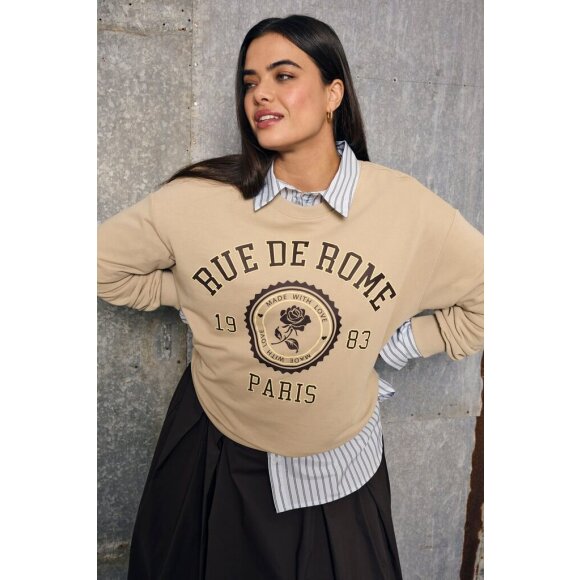 Only Carmakoma sweatshirt - Overdele til Plus size - ONLY CarmaKoma