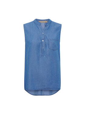 Marta top - denim - Toppe til dame - Sommertoppe mm. - MARTA