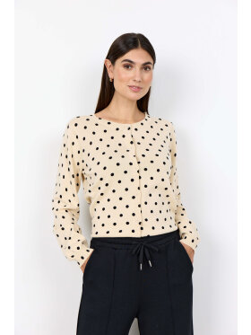 Soyaconcept Cardigan - sand/dot - Lækre striktrøjer til kvinder - Soyaconcept Soyaconcept Cardigan - sand/dot - Lækre striktrøjer til kvinder - Soyaconcept