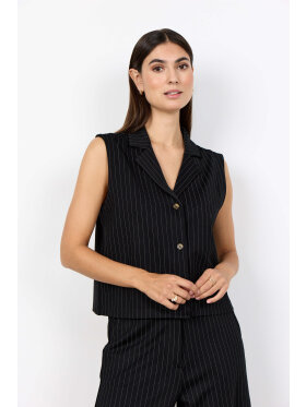 Soyaconcept vest - Sort/Nålestribet - Dame - Veste - Soyaconcept 