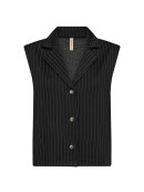 Soyaconcept vest - Sort/Nålestribet - Dame - Veste - Soyaconcept 