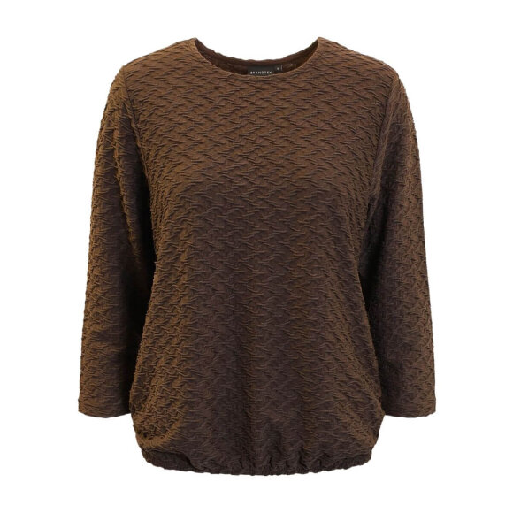 Brandtex Bluse - brun - Dame - Bluser - Brandtex