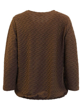 Brandtex Bluse - brun - Dame - Bluser - Brandtex