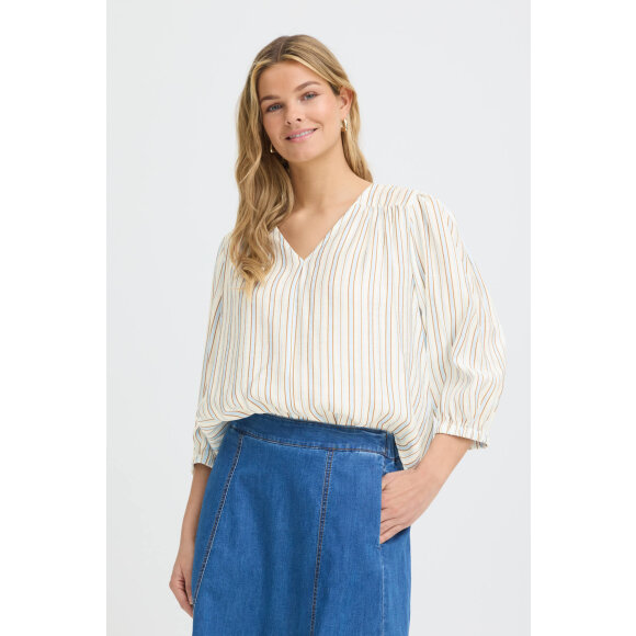 Fransa Bluse - Stribet - Dame - Bluser - FRANSA