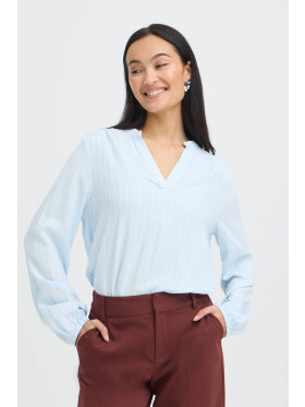 Fransa Bluse - Lyseblå - Dame - Bluser - FRANSA