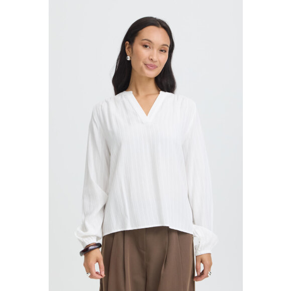 Fransa Bluse - Hvid - Dame - Bluser - FRANSA