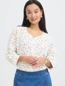Fransa Bluse - blå mix/blomster - Dame - Bluser - FRANSA
