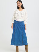 Fransa Bluse - blå mix/blomster - Dame - Bluser - FRANSA