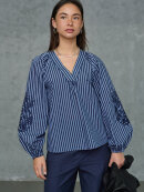 Love & Divine Bluse - blå stribet  - Dame - Bluser - love & divine