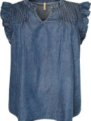 Cassiopeia top - denim - Overdele til Plus size - CASSIOPEIA