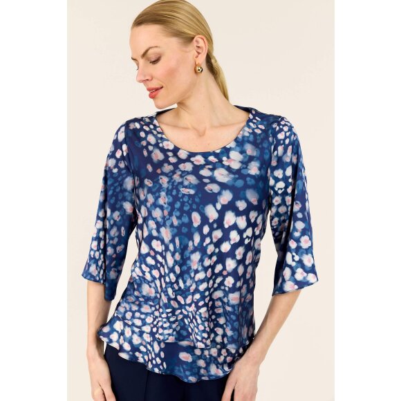 Molly-Jo Bluse - blue - Dame - Bluser - Molly-Jo