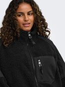Only Carmakoma Fleece Jakke  - Plus size overtøj til kvinder - ONLY CarmaKoma