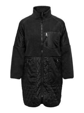 Only Carmakoma Fleece Jakke  - Plus size overtøj til kvinder - ONLY CarmaKoma