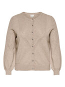 Only Carmakoma Cardigan - sand - Overdele til Plus size - ONLY CarmaKoma