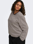 Only Carmakoma langærmet T-shirt - stribet - Overdele til Plus size - ONLY CarmaKoma