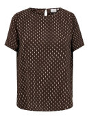 Only Carmakoma Bluse - brun - Overdele til Plus size - ONLY CarmaKoma