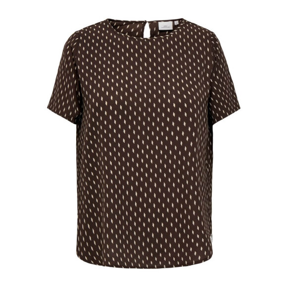 Only Carmakoma Bluse - brun - Overdele til Plus size - ONLY CarmaKoma