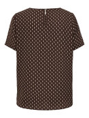 Only Carmakoma Bluse - brun - Overdele til Plus size - ONLY CarmaKoma