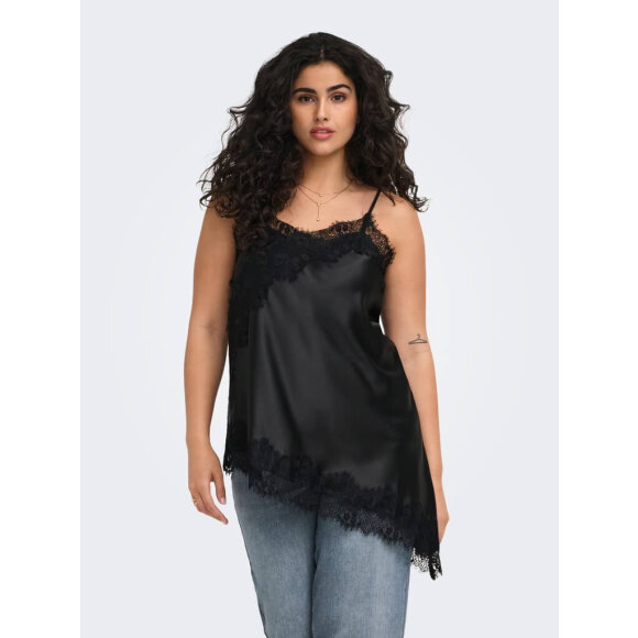 Only Carmakoma Top - sort/blonder - Overdele til Plus size - ONLY CarmaKoma