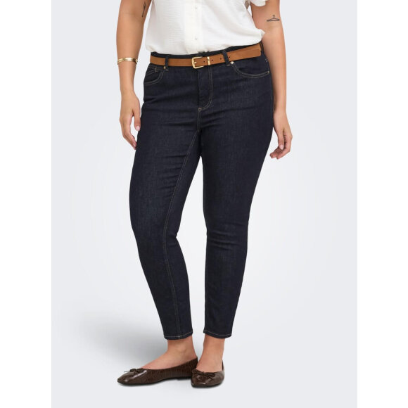 Only Carmakoma Jeans - dark blue denim - Plus size bukser til kvinder - ONLY CarmaKoma