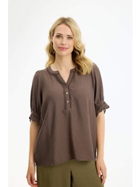 In Front Bluse - Brun - Dame - Bluser - IN FRONT In Front Bluse - Brun - Dame - Bluser - IN FRONT