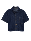 Black Colour Jakke - Dark denim - Skjortejakker - dame - Black Colour Black Colour Jakke - Dark denim - Skjortejakker - dame - Black Colour