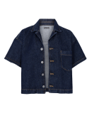 Black Colour Jakke - Dark denim - Skjortejakker - dame - Black Colour Black Colour Jakke - Dark denim - Skjortejakker - dame - Black Colour