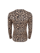 Black Colour Bluse mesh - leo - Dame - Bluser - Black Colour