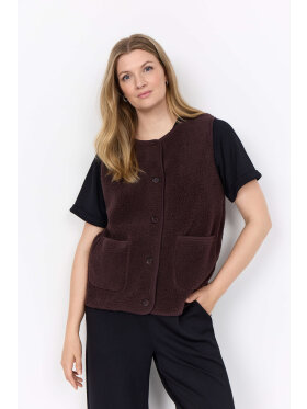 Wasabiconcept vest - brun - Overdele til Plus size - Wasabiconcept