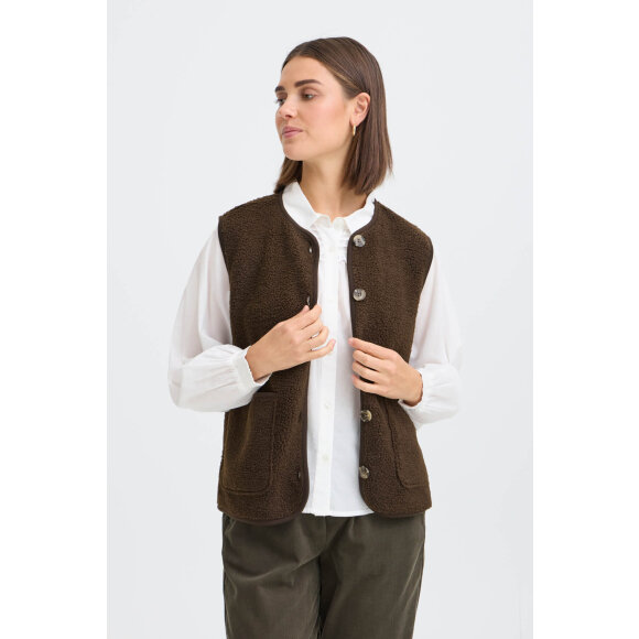 Fransa vest - brun - Dame - Veste - FRANSA
