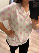 Cassiopeia t-shirt - rosa/prikker - Overdele til Plus size - CASSIOPEIA