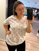 Cassiopeia t-shirt - rosa/prikker - Overdele til Plus size - CASSIOPEIA