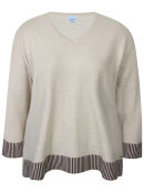 Zhenzi Strik - sand - Overdele til Plus size - Zhenzi Zhenzi Strik - sand - Overdele til Plus size - Zhenzi