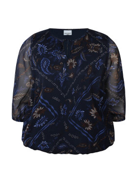 Zhenzi Bluse - blå - Overdele til Plus size - Zhenzi