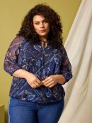 Zhenzi Bluse - blå - Overdele til Plus size - Zhenzi Zhenzi Bluse - blå - Overdele til Plus size - Zhenzi